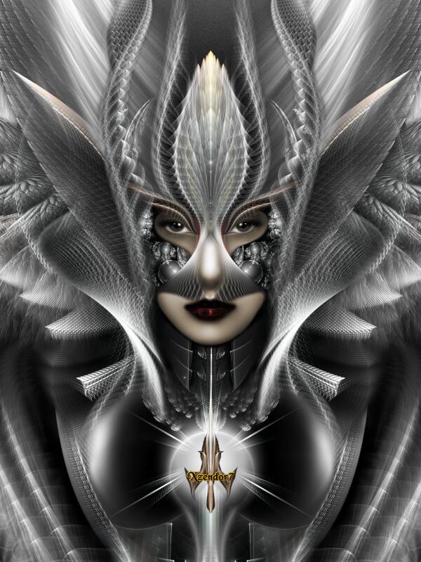 Arsencia The Setren Trim TanGS Fractal Portrait by xzendor7
